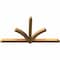 Ekena Millwork Redmond Rough Sawn Timber Gable Bracket, Western Red Cedar, 84"W x 45"H x 4"D x 4"F, 13/12 Pitch GBW084X45X0404RED00RWR - alternate 5